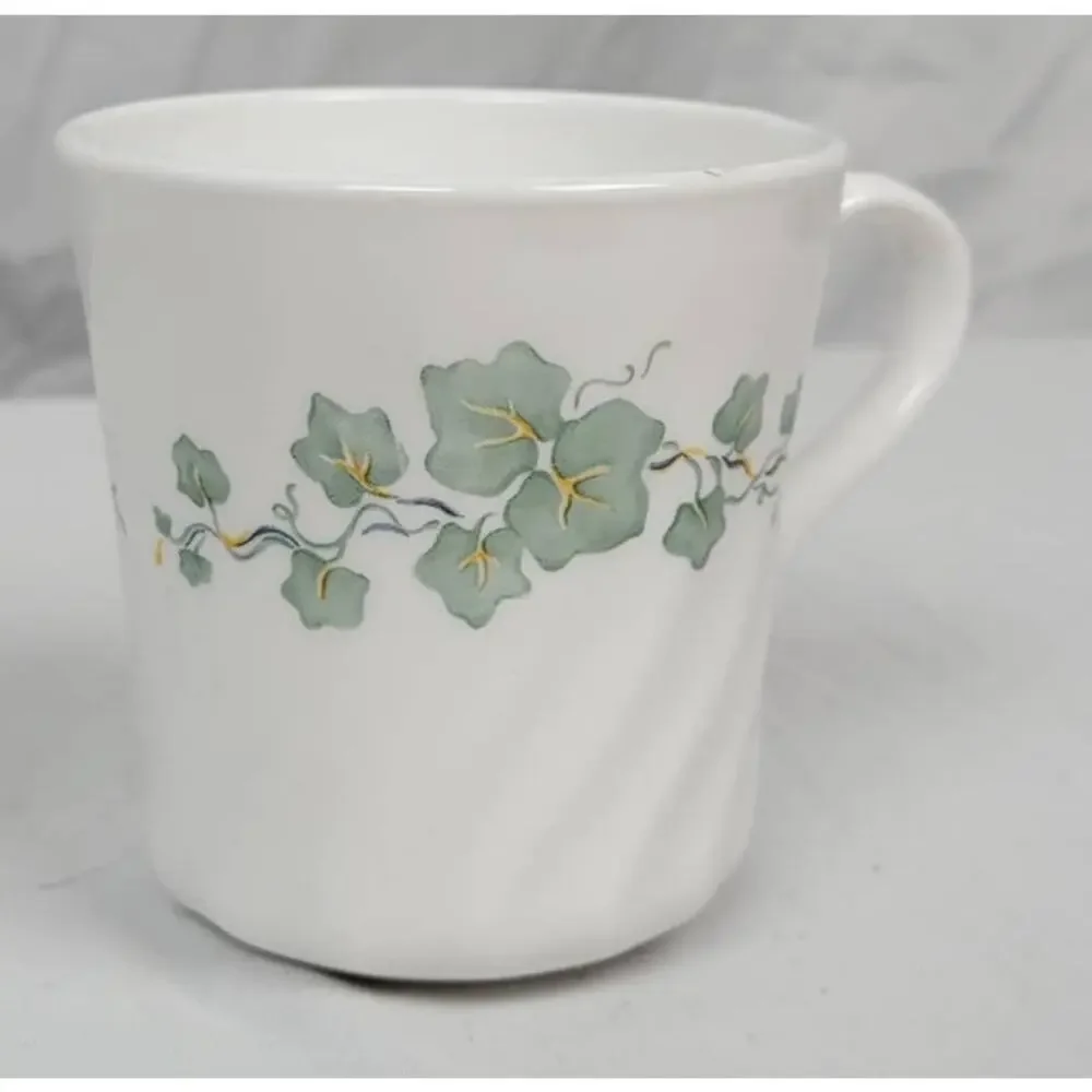 Corning Ware Corelle Callaway Swirl Ivy Tea Coffee Cup Mug